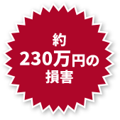 約230万円の損害